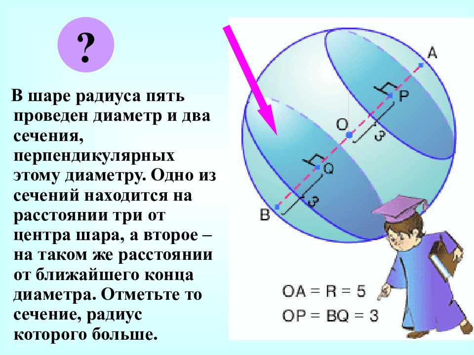 Диаметр шара 2. Радиус и диаметр шара. Диаметр и радиус на шаре. Радиус сечения и радиус шара. Перпендикулярное сечение шара.