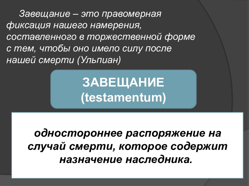 Римское наследственное право презентация