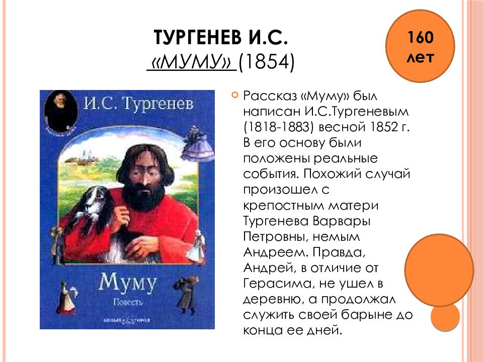 Презентация книги муму