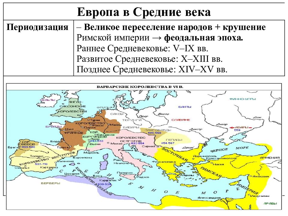 Карта европы в средневековье