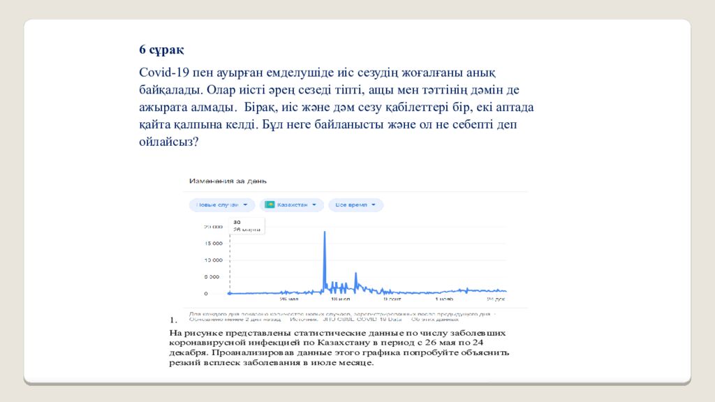 Биология пәнінен PISA форматындағы тапсырмаларды құрастыру