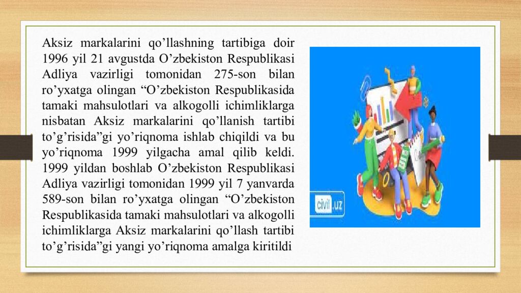 Mavzu : Aksiz soliģi va uning hisoblanishi