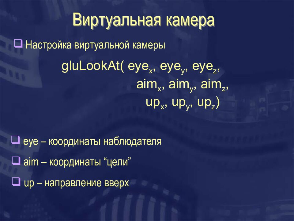 Виртуальная камера