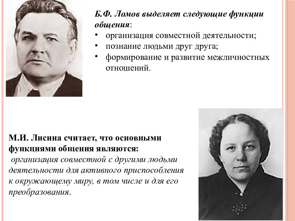 Лисин общения. Б Ф Ломов. Лисина м и общение. Ломов функции общения. М.И. Лисиной.