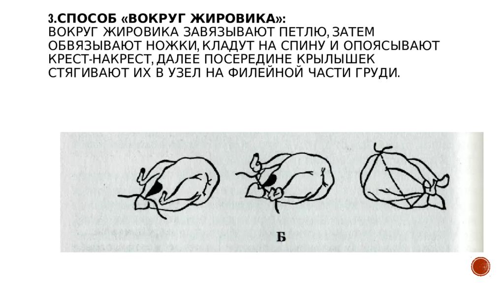 Вокруг способ. Мудра для рассасывания жировика. Как завязывают петлю на хвостовом жировике у курицы.