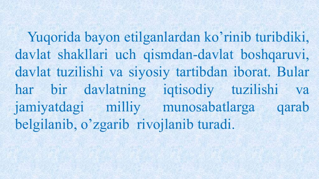 Davlatning siyosiy rejimi va uni o`ziga xosligi Reja : Davlatning siyosiy rejimi va uni o`ziga xosligi Reja :
