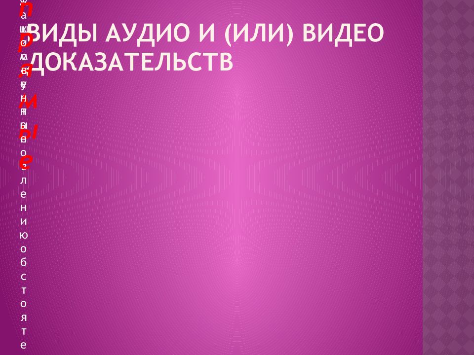 Аудио доказательства. Виды аудио и (или) видео доказательств. Аудио и видео доказательства картинки для презентации. Виды доказательств аудио и видео доказательства.