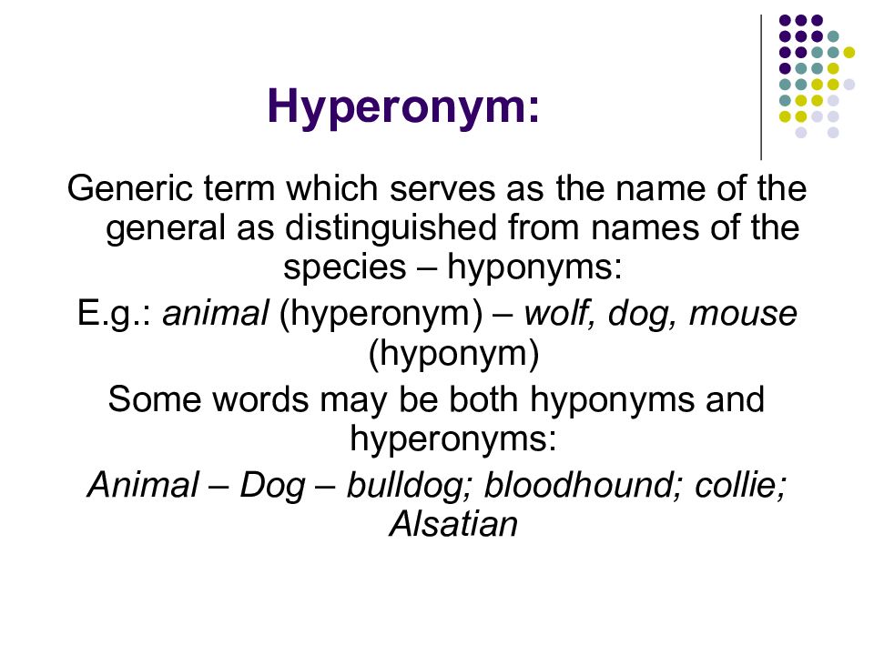Self awareness. Self-value. Hyponymy is. Medium priority. Generic terms.
