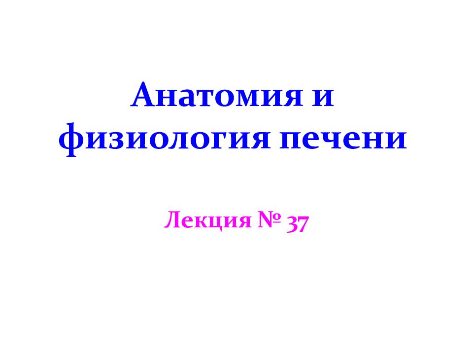 Анатомия и физиология печени презентация