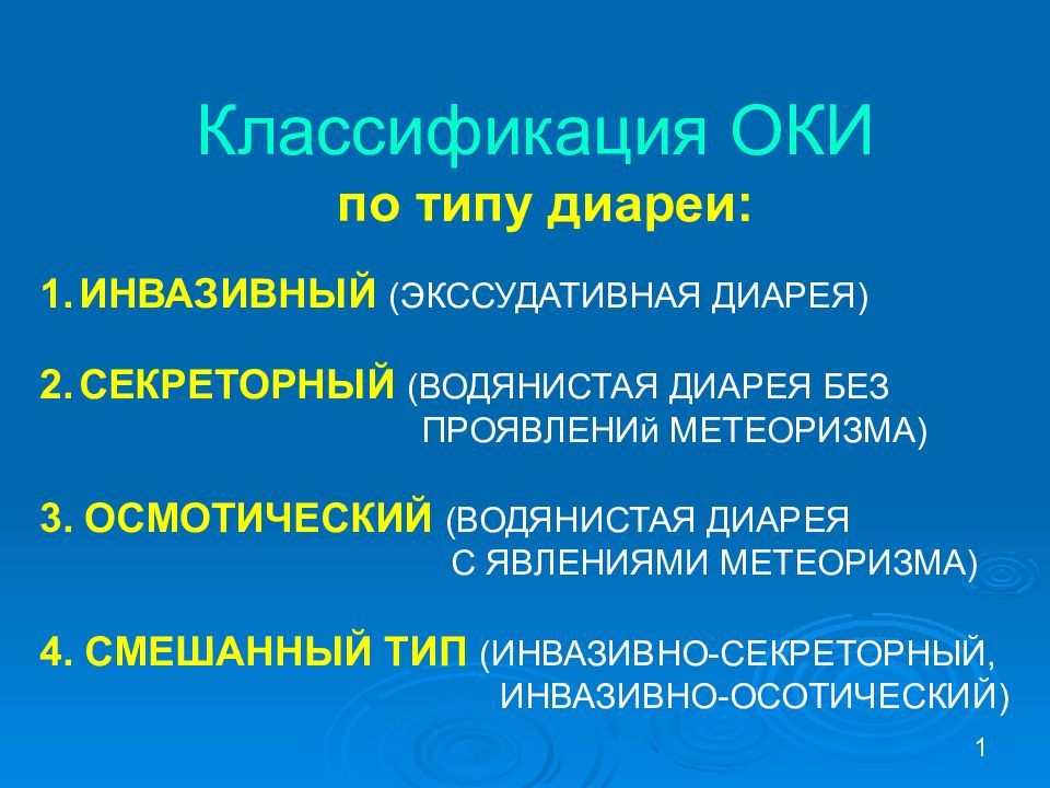 Типы диареи. Классификация Оки по типу диареи. Экссудативная и секреторная диарея. Секреторный Тип диареи. Секреторная диарея.