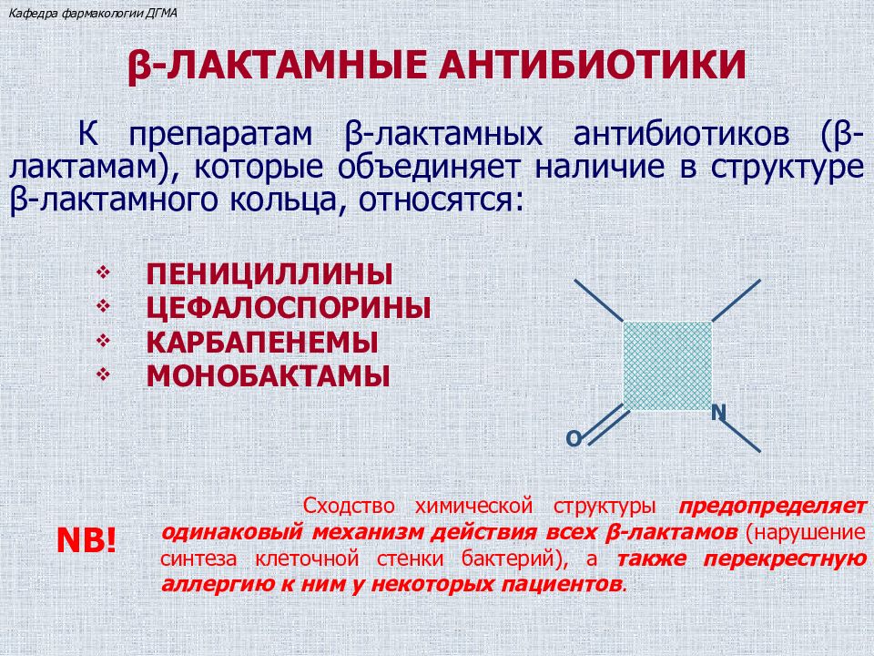 Антибиотики клиническая фармакология презентация