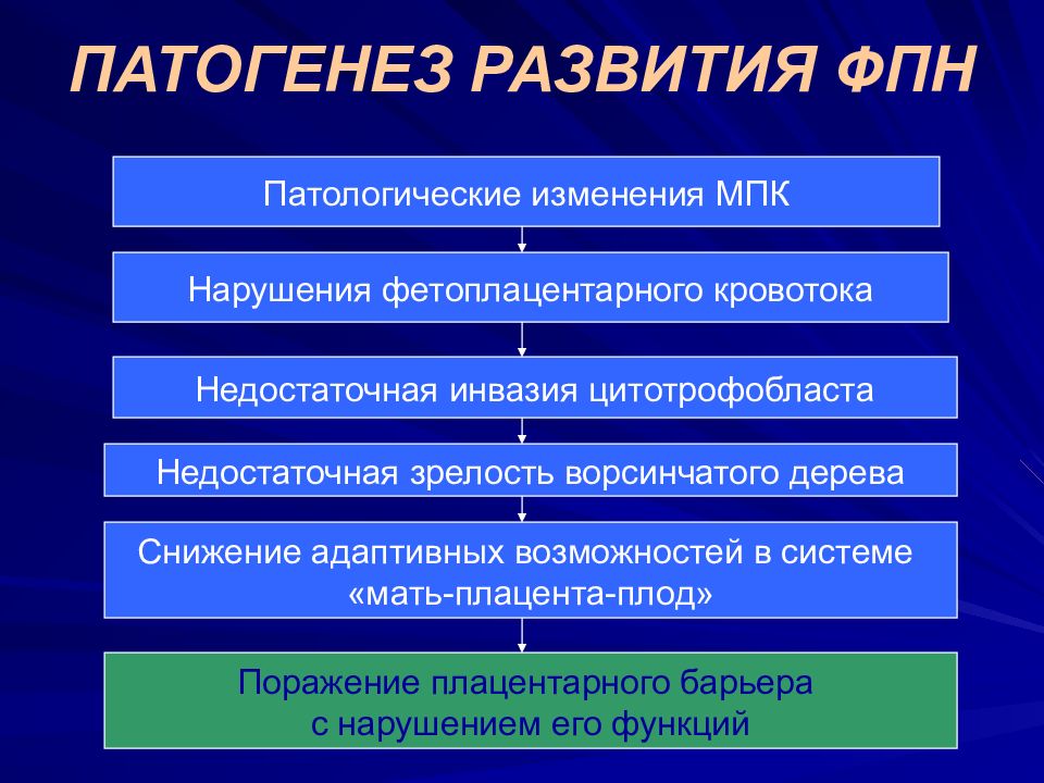 Фетоплацентарная недостаточность презентация