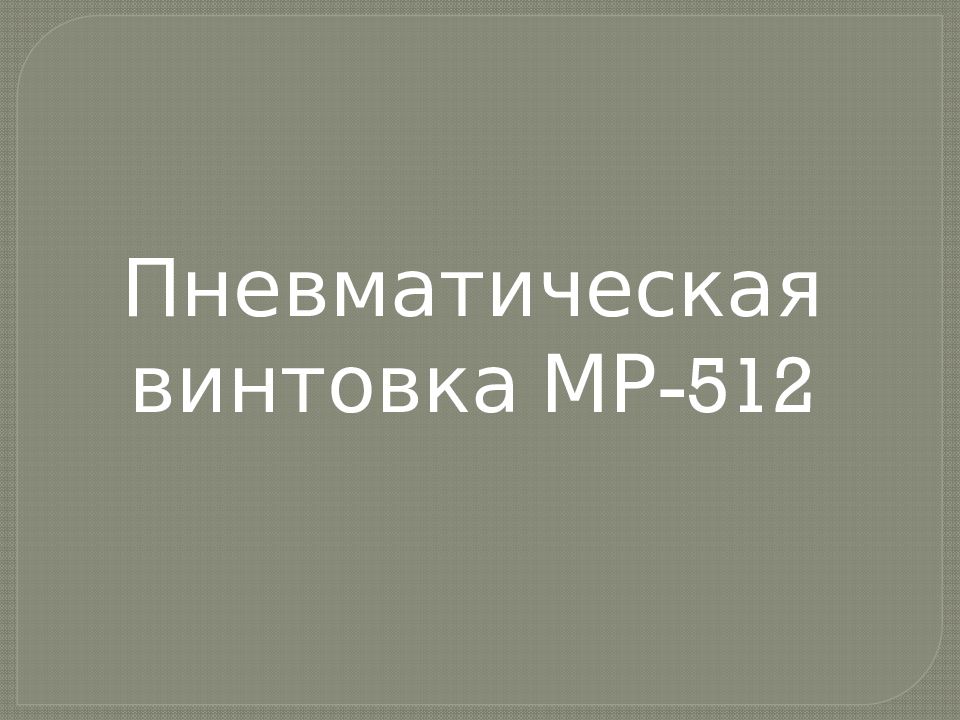 Пневматическая винтовка МР-512