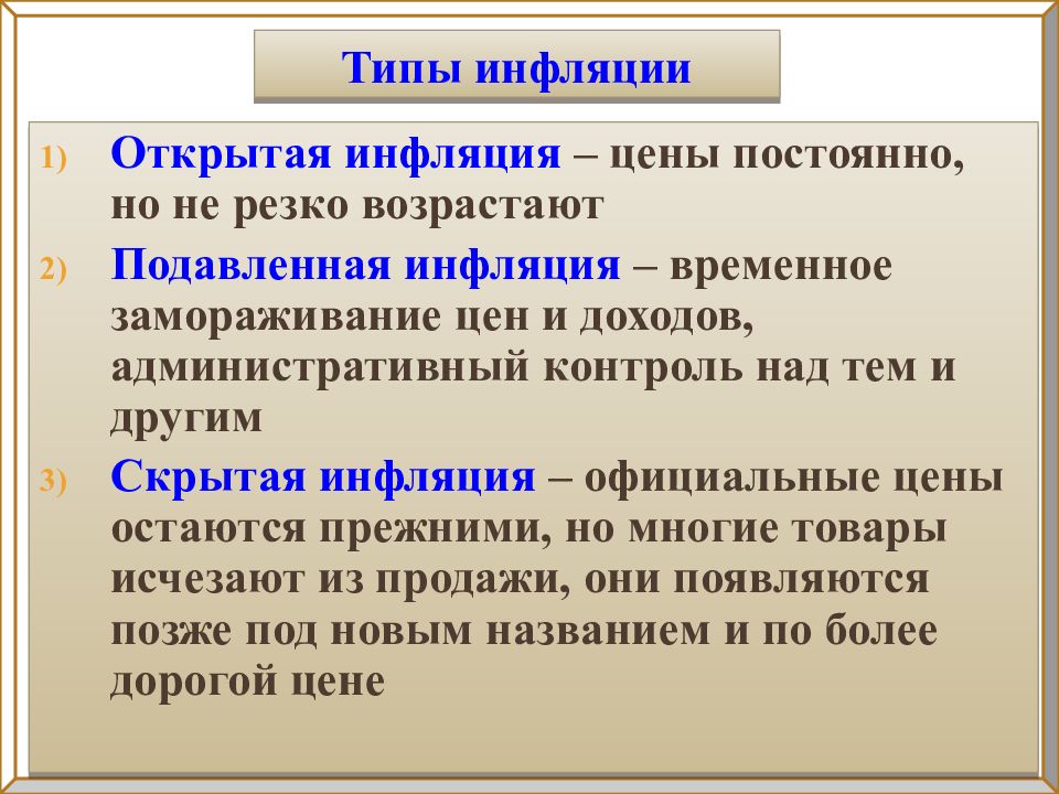 Проект на тему инфляция 8 класс