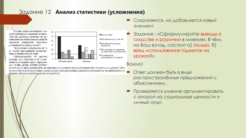 Задание 12 Анализ статистики (усложнение)