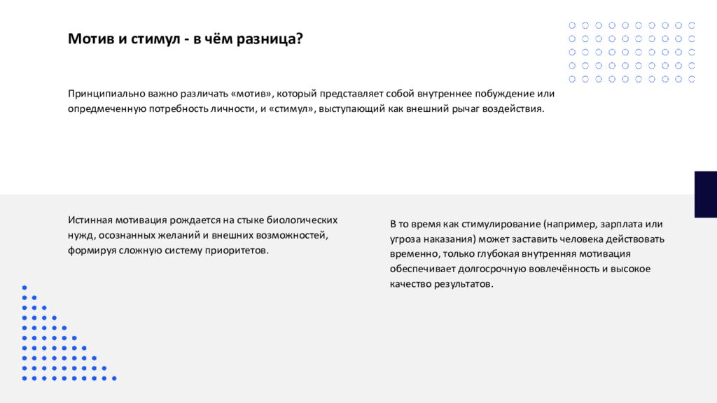 Мотивация Мотивация — это сложный психофизиологический процесс, который