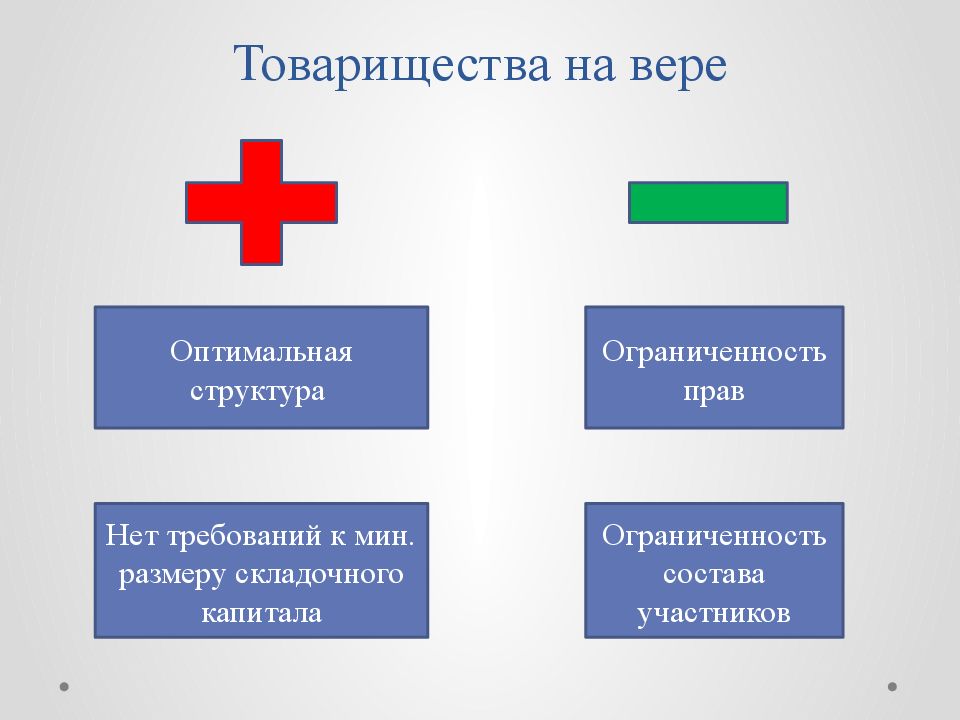 Товарищество достоинства и недостатки