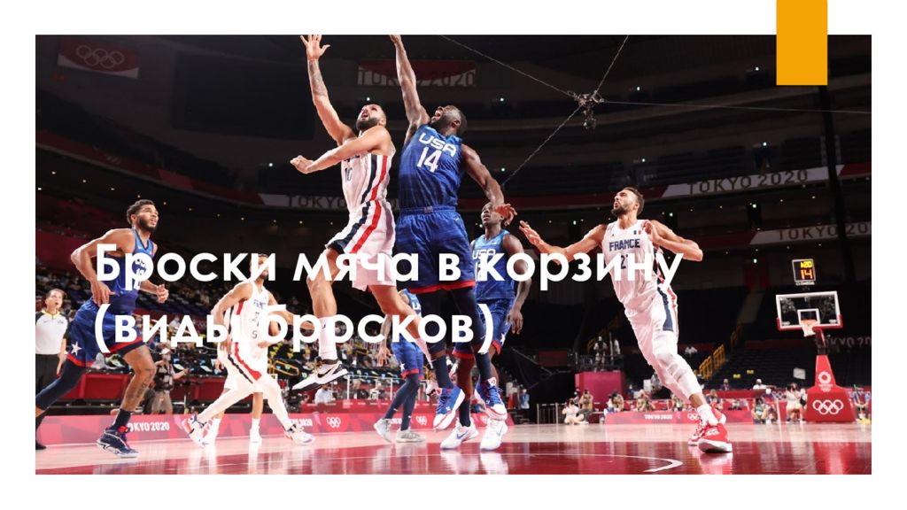 Броски мяча в корзину (виды бросков)