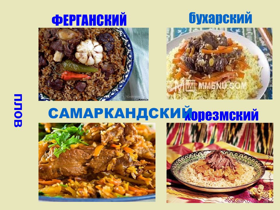 Узбекская кухня презентация