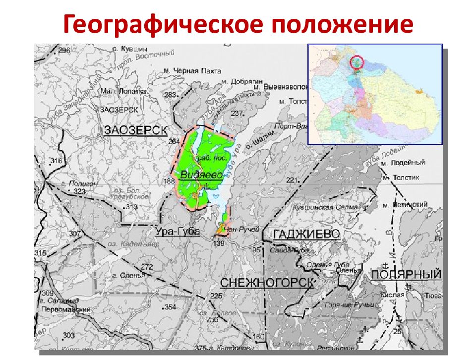 Мурманская область округ. Поселок Видяево Мурманской области на карте. Видяево Мурманская область на карте. Пос Видяево Мурманская область на карте. Границы зато Видяево.