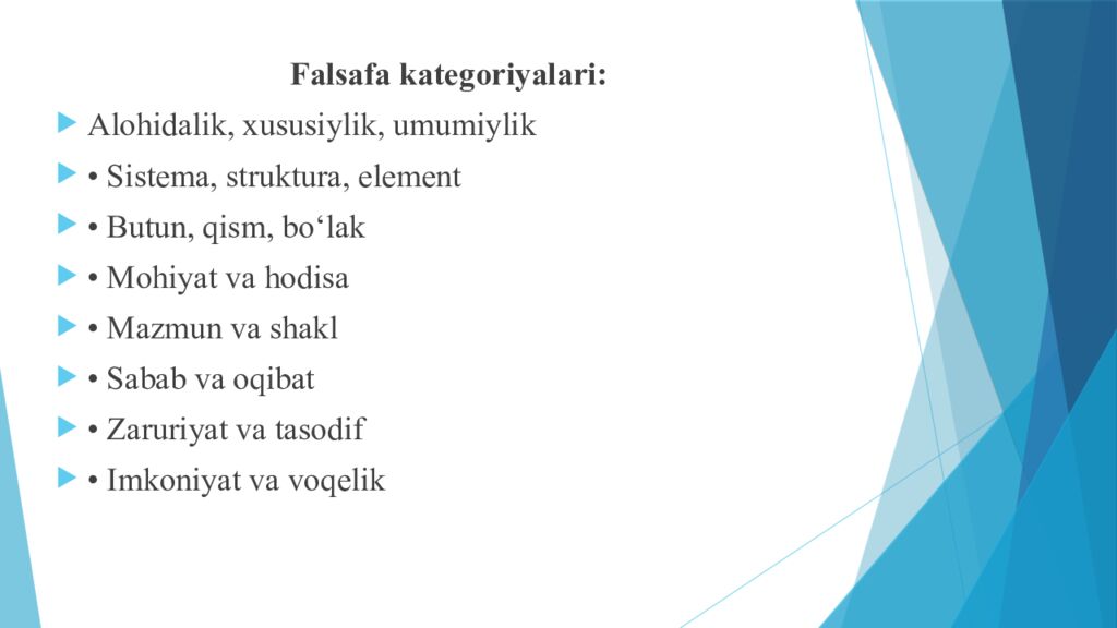 Mavzu : RIVOJLANISH FALSAFASI reja 1. Rivojlanish, tarakkiyotning