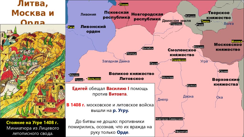 Северо восточная русь и орда. Литва и Орда. Русь Орда Литва. 1389-1425 События.