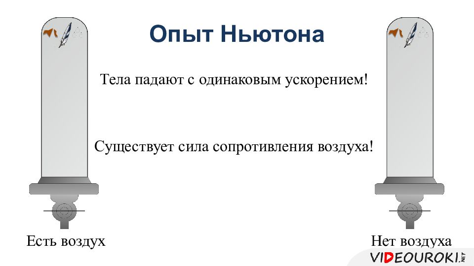 Тело падает. Опыт Ньютона свободное падение. Опыт Ньютона свободное падение тел. Трубка Ньютона опыт. Опыт с трубкой Ньютона свободное падение тел.