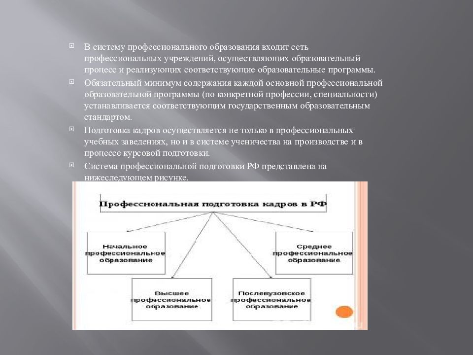 Система профессиональной подготовки