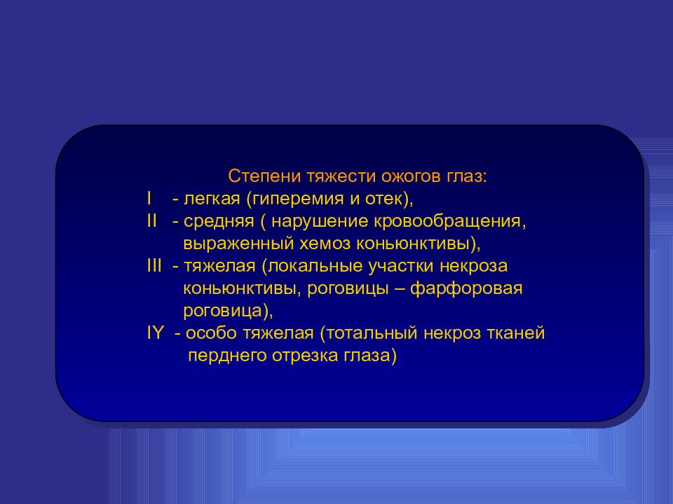 Степени тяжести ожогов. Ожоги глаз степень тяжести. Степени химических ожогов глаза. Ожог роговицы степени тяжести.