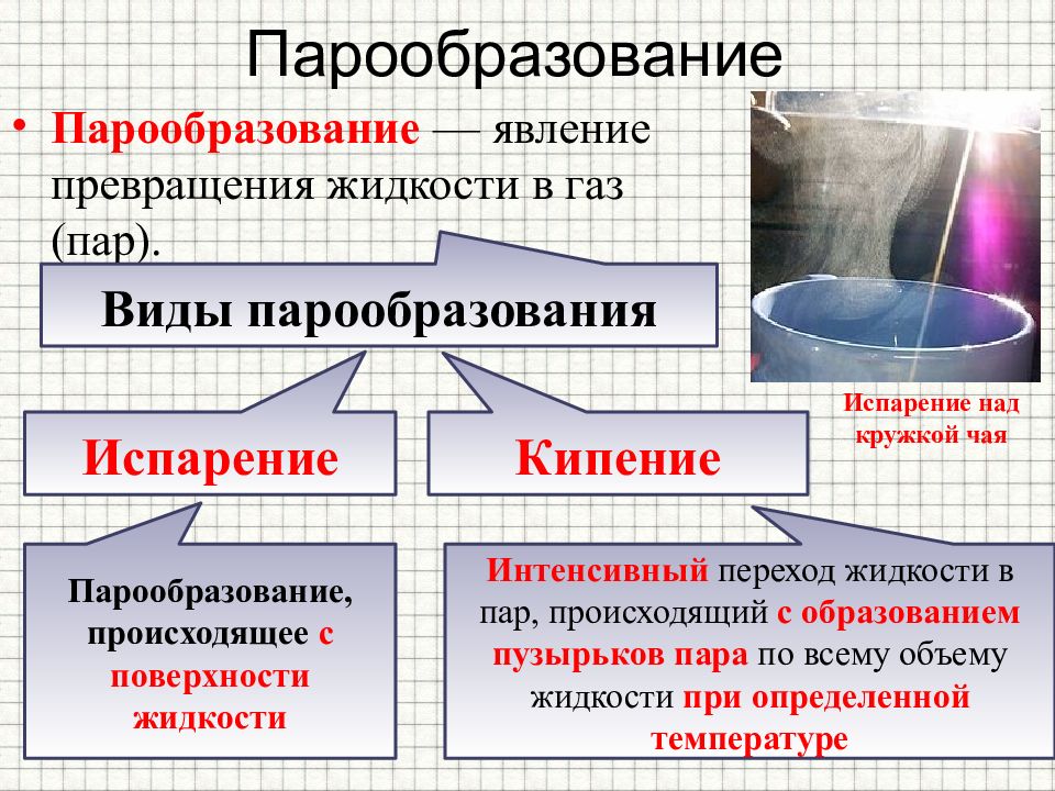 Испарение и конденсация физика 10 класс презентация