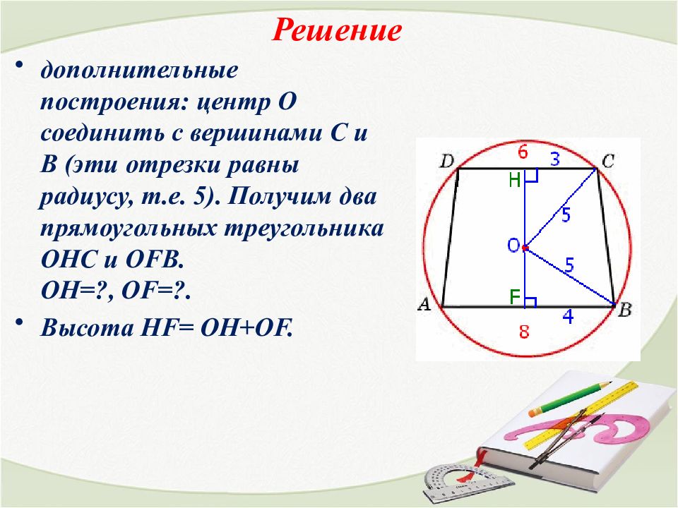 Окружность описанная около треугольника 8 класс атанасян презентация