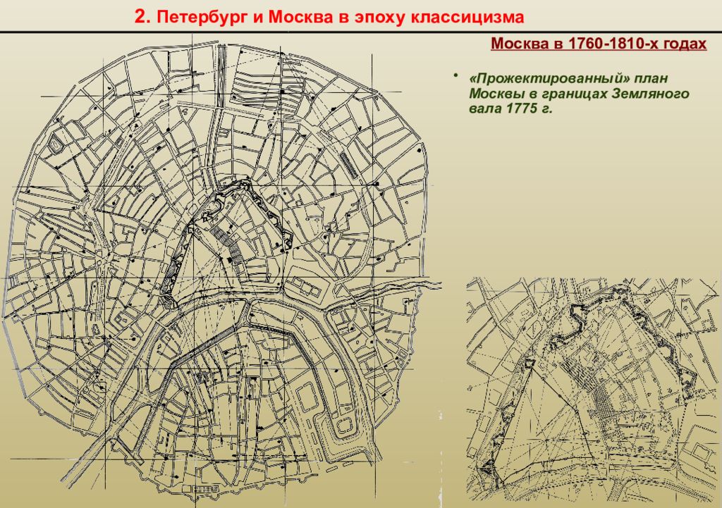 Планы первая половина. Прожектированный план Москвы 1775. План Москвы 1775 года. Горихвостовский план Москвы 1768 год. План Москвы 1810 года.