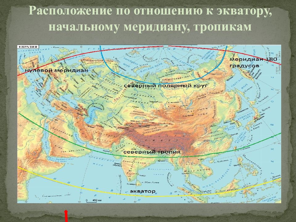 Как расположена евразия относительно других. Карта Евразии. Географическое положение Евразии. Географическое положение Евразии на карте. Северные тропики на карте Евразии.