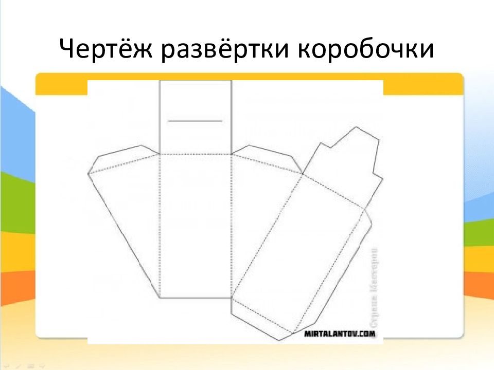 Конструирование складной открытки 2 класс технология. Чертеж развертки упаковки. Развёртка для коробки по технологии. Чертеж развертки коробки. Коробка для карандашей развертка.