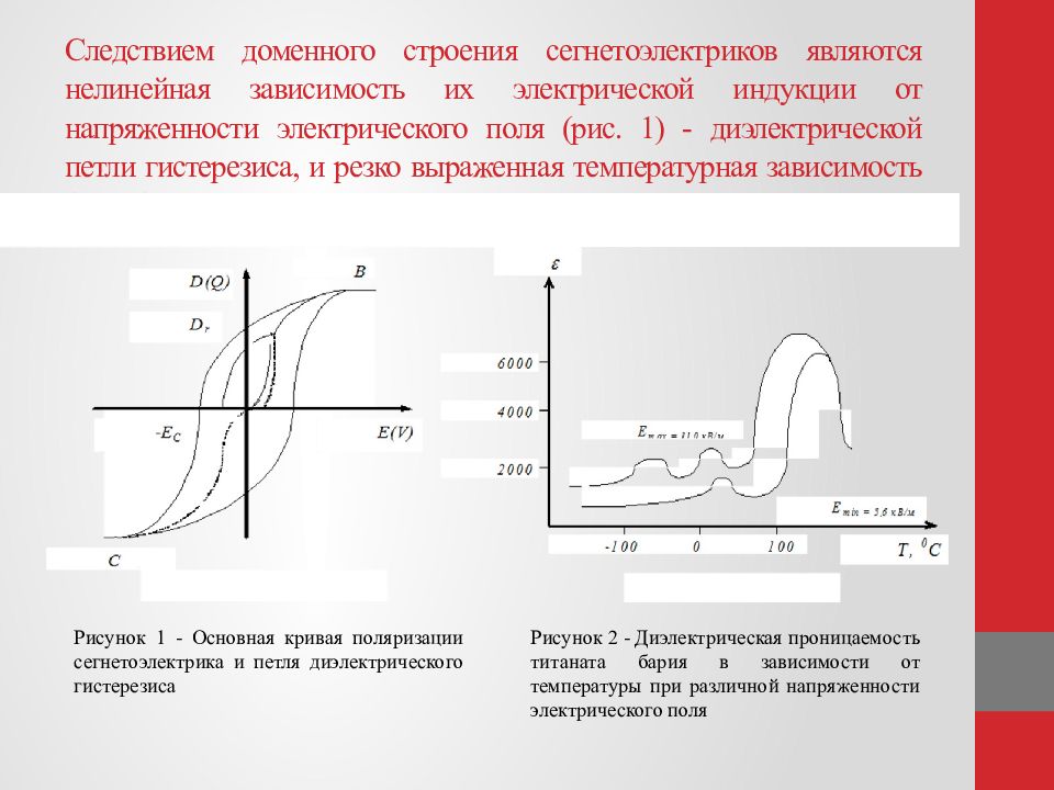 Диэлектрик график. Зависимость диэлектрической проницаемости от напряженности. Диэлектрический гистерезис сегнетоэлектриков. Петля диэлектрического гистерезиса сегнетоэлектриков. Диэлектрическая проницаемость JN yfghz;tyyjcnb сегнетоэлектрика.