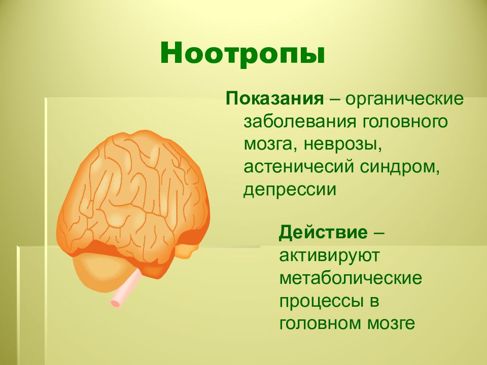 Органические заболевания головного мозга презентация