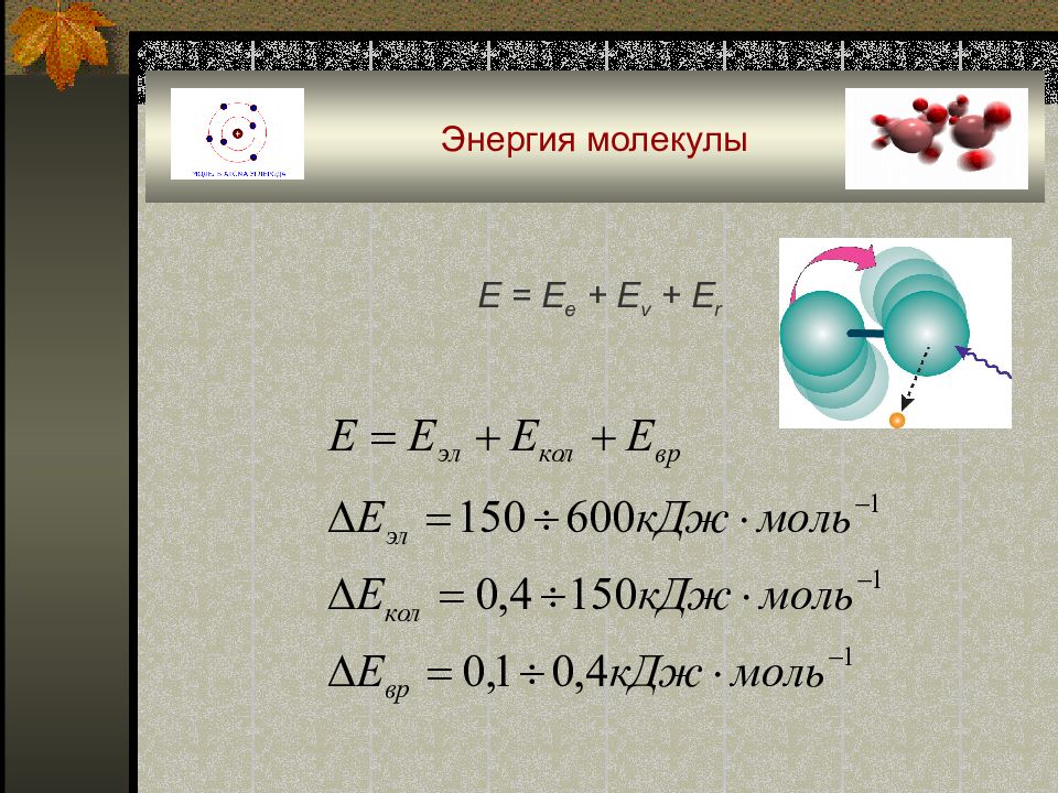 Молекулярная энергия. Энергия молекул. Энергетика молекул. Энергия всех молекул. Полная энергия молекулы.