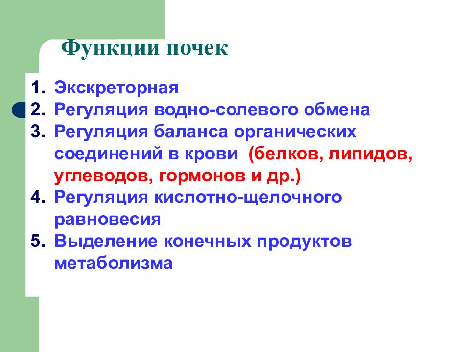 Функции почек. Регуляция почками водно-солевого обмена. Регуляция водно-солевого равновесия роль почек. Регуляция электролитного баланса.