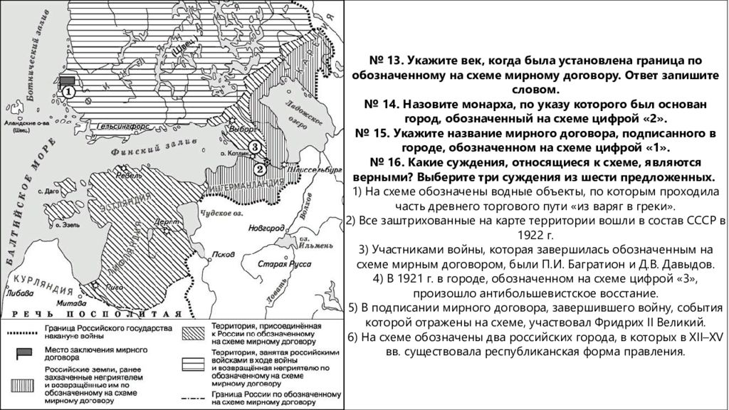 Запишите название пропущенное в схеме мирные договоры россии заключенные в период правления