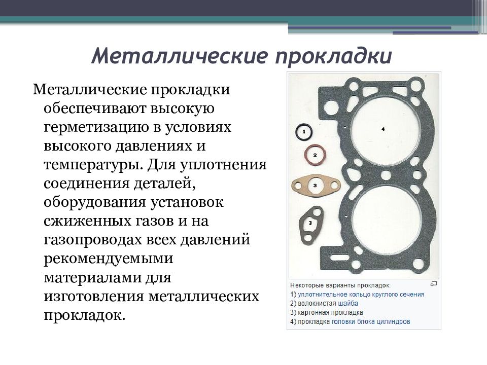 Прокладочные материалы презентация