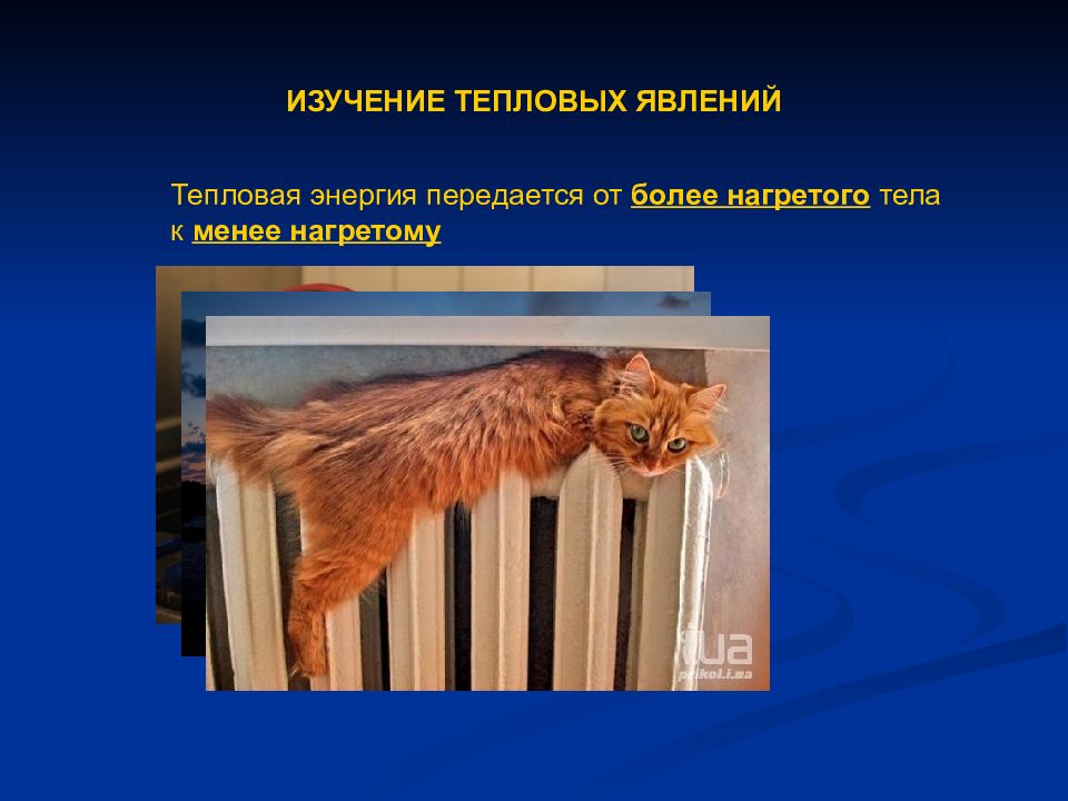 Изучение тепловых явления. Изучение тепловых явления