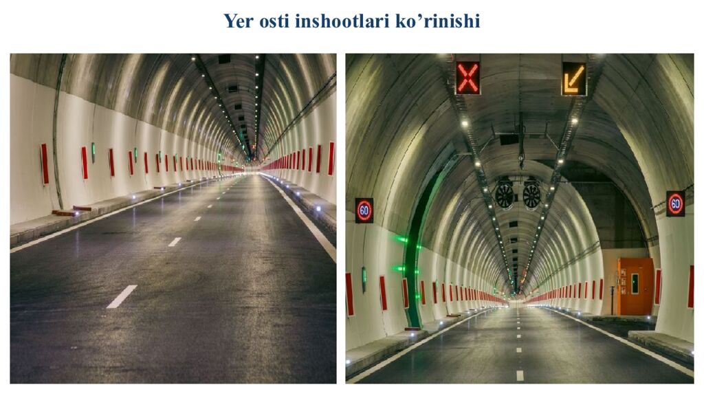 Yer osti inshootlari ko’rinishi