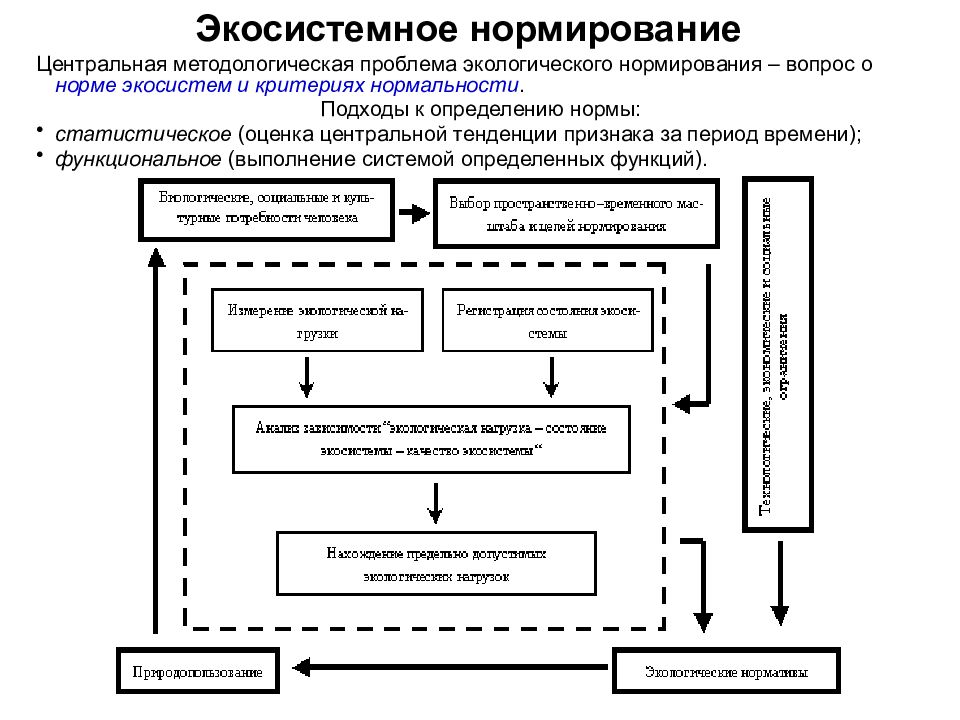 Экологическое сопровождение хозяйственной деятельности схема