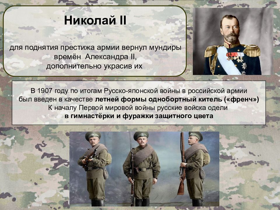 Военная форма презентация