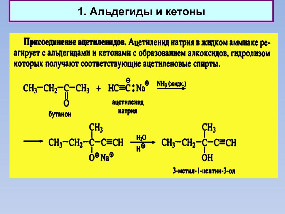 Гидролиз ацетальдегида