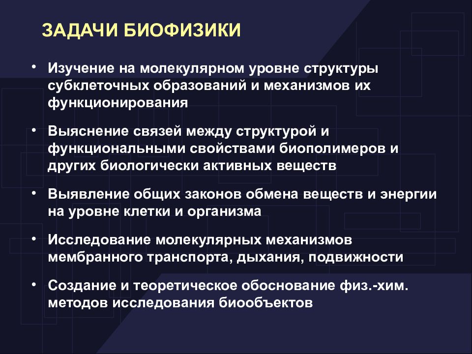 Презентация по биофизике