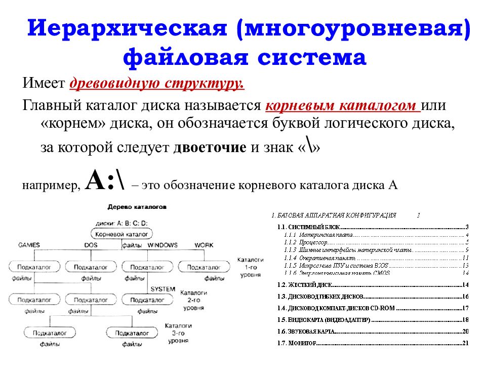 Уровни файлов. Иерархия файловой системы. Иерархическая структура организации файловой системы. Многоуровневая иерархическая файловая структура компьютера. Иерархическая структура файловой системы Windows.