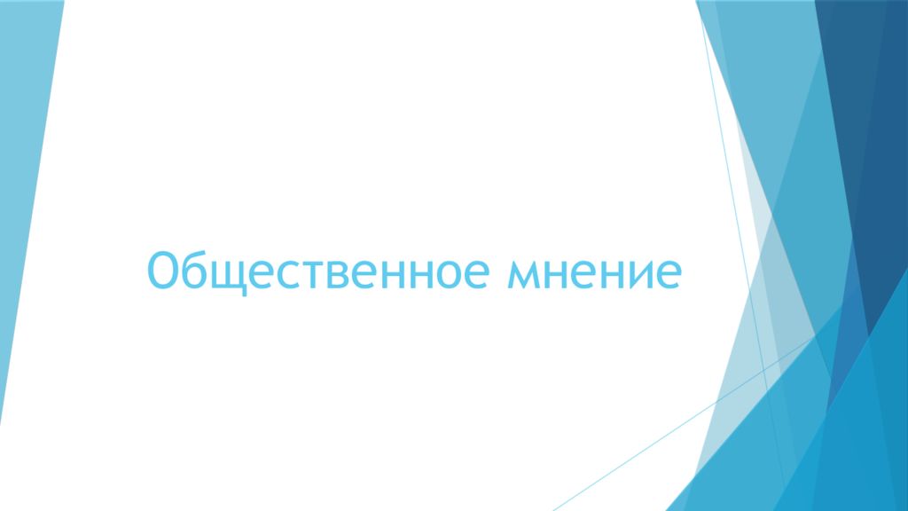 Общественное мнение