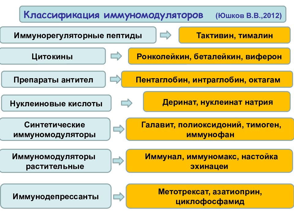 Иммуномодулирующие препараты презентация