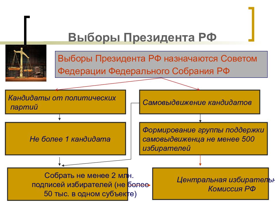 Схема проведения выборов в рф